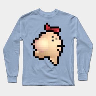 Mr. Saturn Pixel Art Long Sleeve T-Shirt